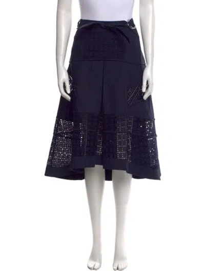 Pre-owned 3.1 Phillip Lim Midi Length Skirt In Blue