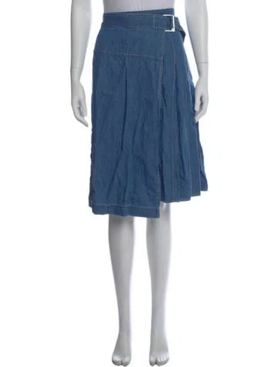 Pre-owned 3.1 Phillip Lim Midi Length Skirt In Blue