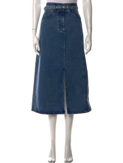 Pre-owned 3.1 Phillip Lim Midi Length Skirt In Blue
