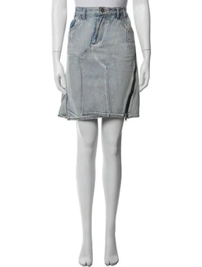 Pre-owned 3.1 Phillip Lim Midi Length Skirt In Blue/white