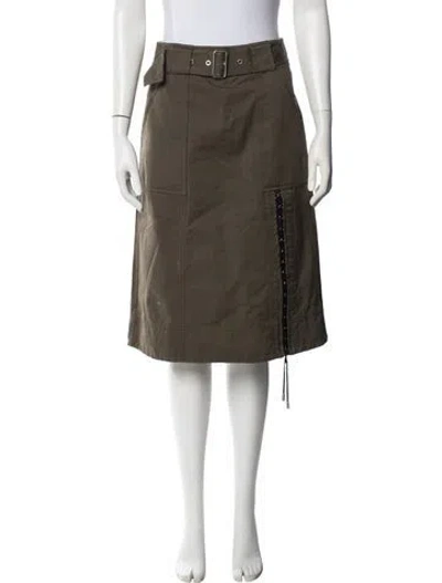 Pre-owned 3.1 Phillip Lim Midi Length Skirt In Green