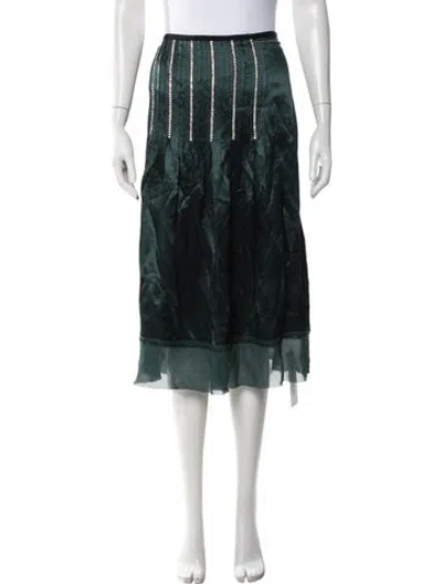 Pre-owned 3.1 Phillip Lim Midi Length Skirt In Green