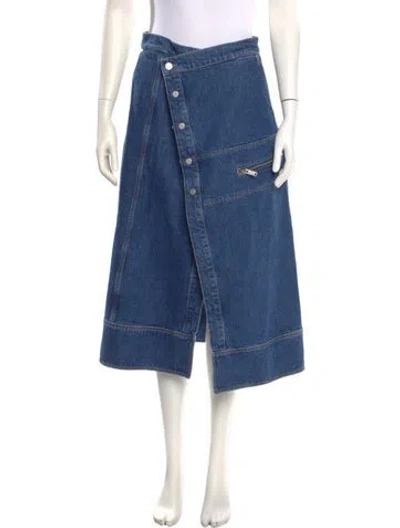 Pre-owned 3.1 Phillip Lim Midi Length Skirt W/ Tags In Blue
