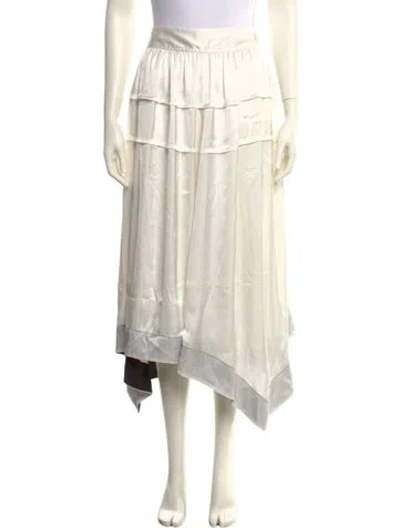 Pre-owned 3.1 Phillip Lim Midi Length Skirt In White