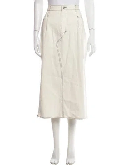 Pre-owned 3.1 Phillip Lim Midi Length Skirt In White