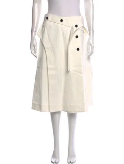 Pre-owned 3.1 Phillip Lim Midi Length Skirt In White