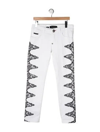 Pre-owned 3.1 Phillip Lim Mid-rise Skinny Leg Jeans In White