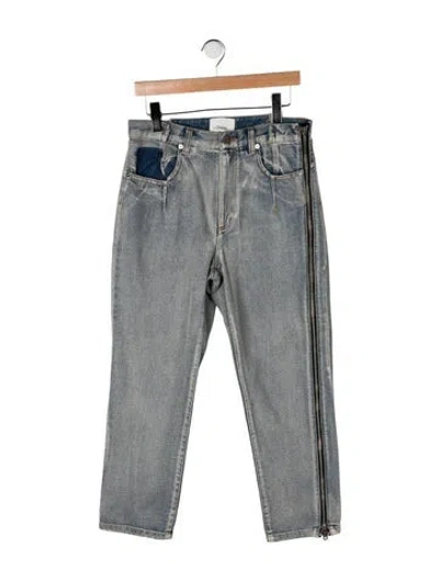 Pre-owned 3.1 Phillip Lim Mid-rise Straight Leg Jeans In Green