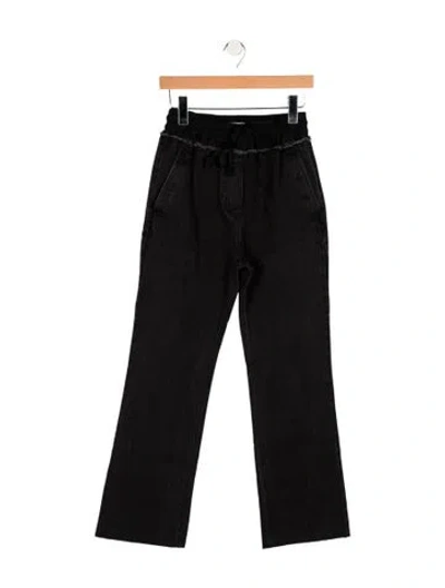 Pre-owned 3.1 Phillip Lim Mid-rise Wide Leg Jeans In Black