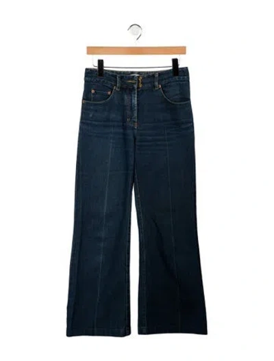 Pre-owned 3.1 Phillip Lim Mid-rise Wide Leg Jeans In Blue