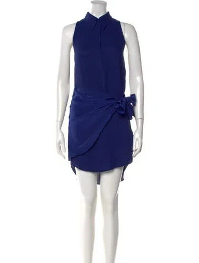 Pre-owned 3.1 Phillip Lim Mini Dress In Blue