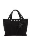 3.1 Phillip Lim Black Denim Mini Market Tote In Black
