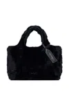 3.1 Phillip Lim Mini Market Faux-fur Tote Bag In Black
