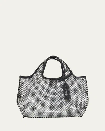 3.1 Phillip Lim Mini Mesh Crystal Market Tote Bag In Black