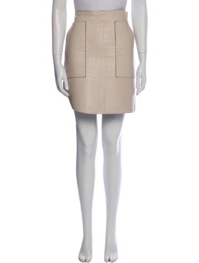 Pre-owned 3.1 Phillip Lim Mini Skirt In Neutral
