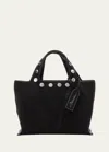 3.1 Phillip Lim Black Denim Mini Market Tote In Washed Blk