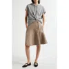 3.1 Phillip Lim Mixed Media Hoodie Dress In Grey Melange Portobello