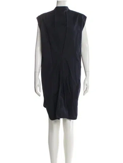 Pre-owned 3.1 Phillip Lim Mock Neck Knee-length Dress In Blue