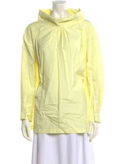 Pre-owned 3.1 Phillip Lim Mock Neck Long Sleeve Sweatshirt In Yellow
