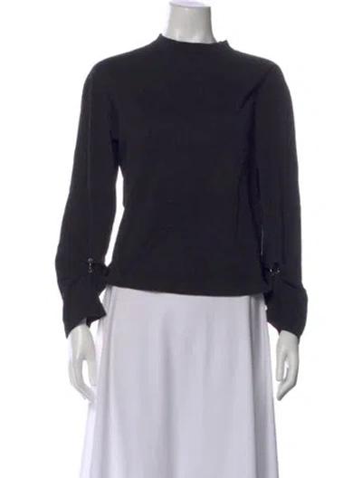 Pre-owned 3.1 Phillip Lim Mock Neck Long Sleeve Top In Black