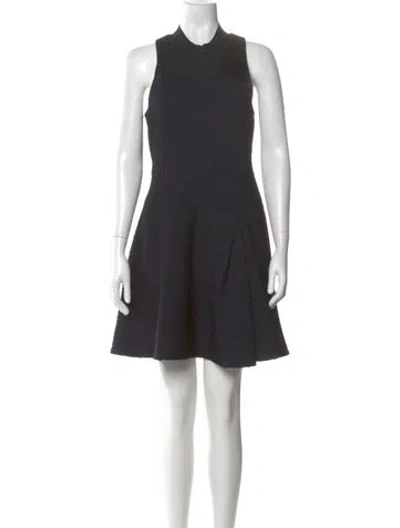 Pre-owned 3.1 Phillip Lim Mock Neck Mini Dress In Gray