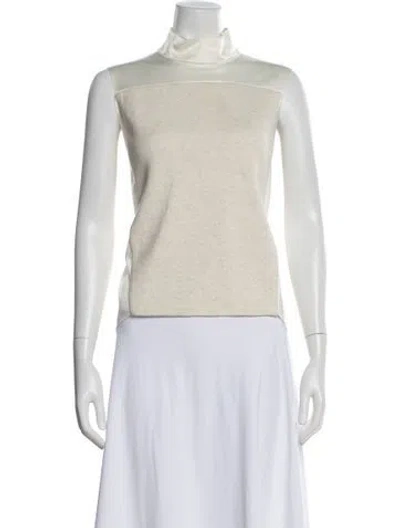 Pre-owned 3.1 Phillip Lim Mock Neck Sleeveless Top In Neutral