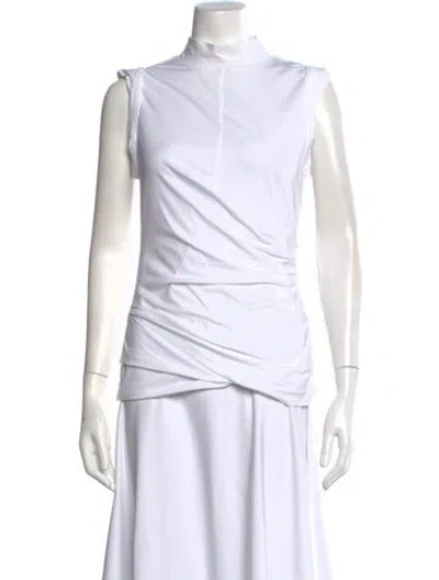Pre-owned 3.1 Phillip Lim Mock Neck Sleeveless Top In White
