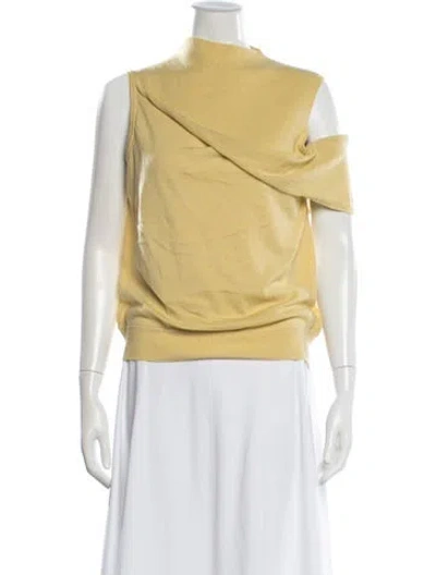 Pre-owned 3.1 Phillip Lim Mock Neck Sleeveless Top In Yellow