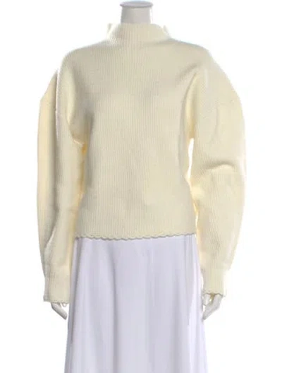 Pre-owned 3.1 Phillip Lim Mock Neck Sweater In White