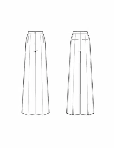 3.1 Phillip Lim Modern Tailoring Split Hem Flare Trouser In Black