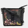 3.1 PHILLIP LIM MULTICOLOR FLORAL PRINT CANVAS AND LEATHER CROSSBODY BAG