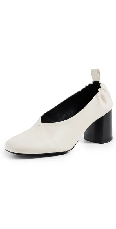 3.1 Phillip Lim Nadia Heeled Ballerina Pumps White