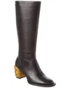 3.1 Phillip Lim Naomi Petite Tall Leather Knee-high Boot In Black