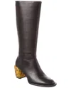 3.1 Phillip Lim Naomi Petite Tall Leather Knee-high Boot In Black