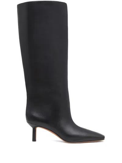 3.1 Phillip Lim Women's Nell 65mm Leather Wide-shaft Boots In Black