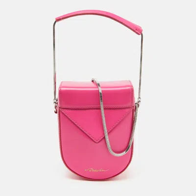 Pre-owned 3.1 Phillip Lim Neon Pink Leather Mini Soleil Box Case Bag