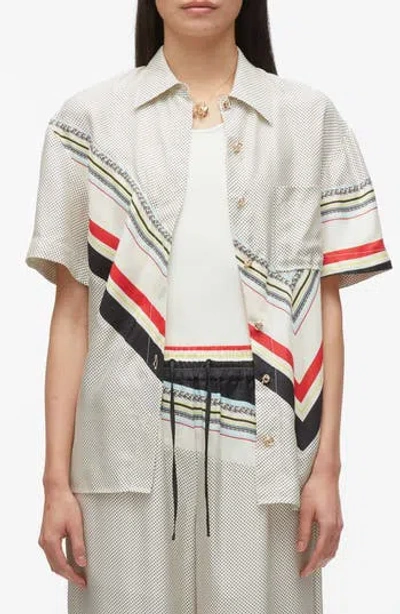 3.1 Phillip Lim Ny Liberty Silk Camp Shirt In Multi