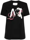 3.1 Phillip Lim Ny Lover Sliced T-shirt In Black