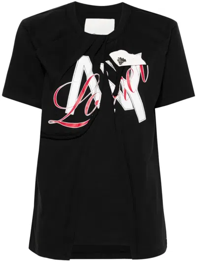3.1 Phillip Lim Ny Lover Sliced T-shirt In Black