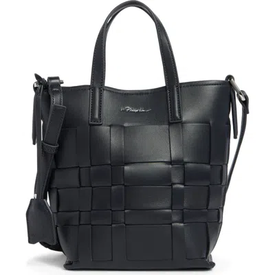 3.1 Phillip Lim Odita Leather Lattice Bucket Bag In Black