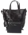 3.1 Phillip Lim Odita Woven Leather Bucket Bag In Black