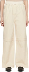 3.1 Phillip Lim Off-white Paneled Lounge Pants In Parchment Pa260