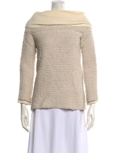 Pre-owned 3.1 Phillip Lim Off-the-shoulder Sweater In Neutral
