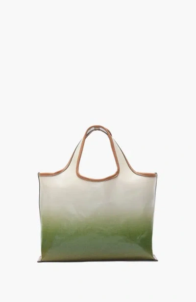 3.1 Phillip Lim Ombre Coated Canvas Mini Market Tote In Green