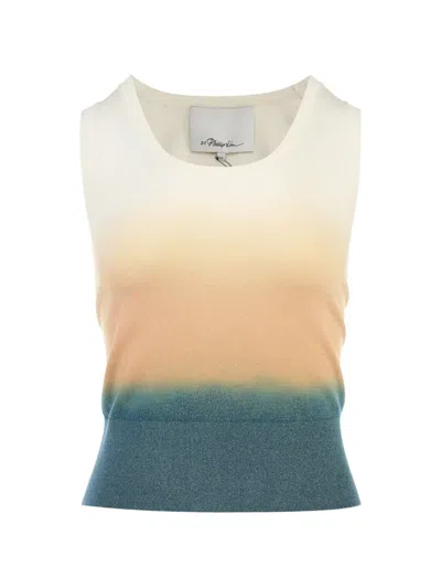 3.1 Phillip Lim Ombré-effect Sleeveless Blouse In Blue