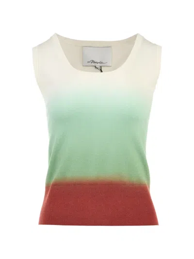 3.1 Phillip Lim Ombré-effect Sleeveless Top In Red