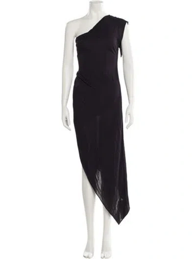Pre-owned 3.1 Phillip Lim One-shoulder Long Dress In Purple