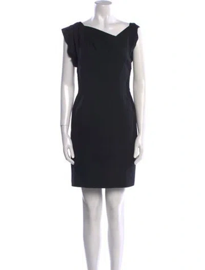 Pre-owned 3.1 Phillip Lim One-shoulder Mini Dress In Black