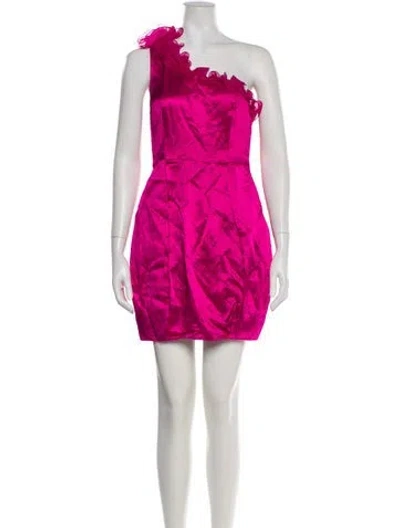 Pre-owned 3.1 Phillip Lim One-shoulder Mini Dress In Pink