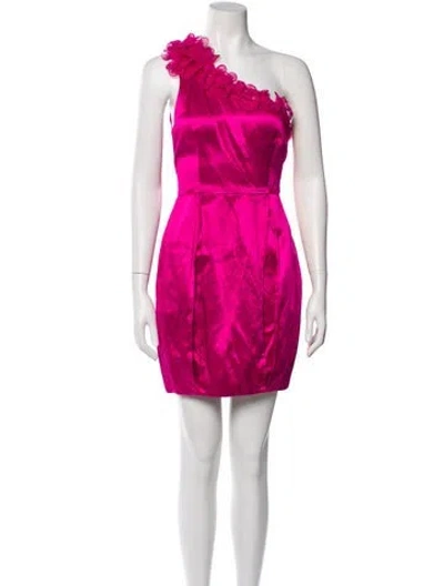 Pre-owned 3.1 Phillip Lim One-shoulder Mini Dress In Pink